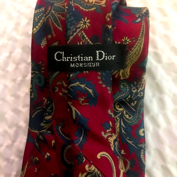 DIOR Paisley Silk Tie - Picture 2 of 2